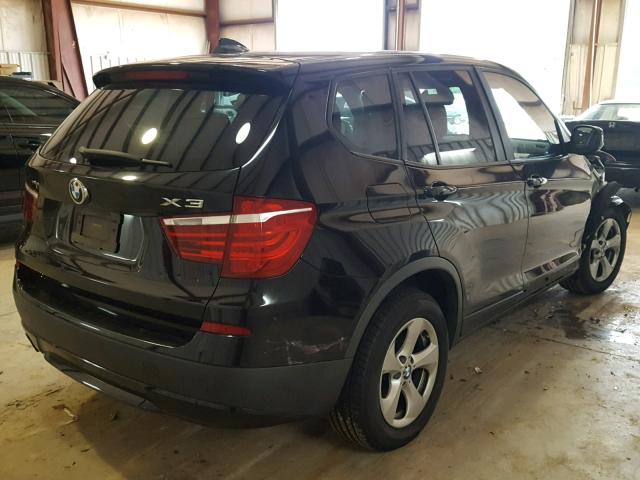 5UXWX5C59BL705566 - 2011 BMW X3 XDRIVE2 BLACK photo 4