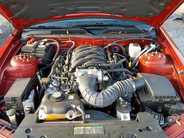 1ZVHT82H285106697 - 2008 FORD MUSTANG GT RED photo 7