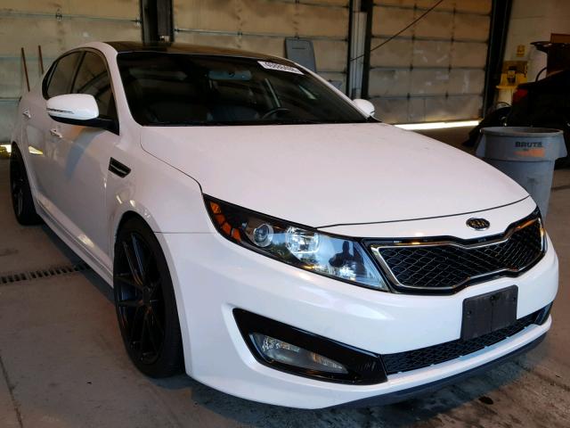 5XXGR4A61CG055123 - 2012 KIA OPTIMA SX WHITE photo 1