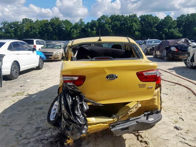 KNADM4A32G6696452 - 2016 KIA RIO LX YELLOW photo 9