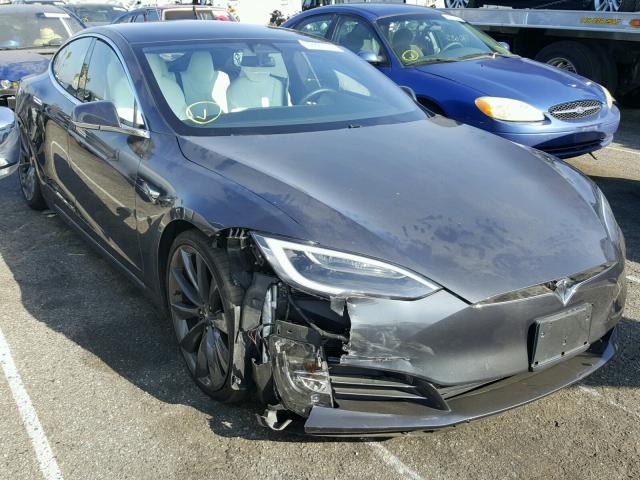 5YJSA1E14HF190864 - 2017 TESLA MODEL S CHARCOAL photo 1