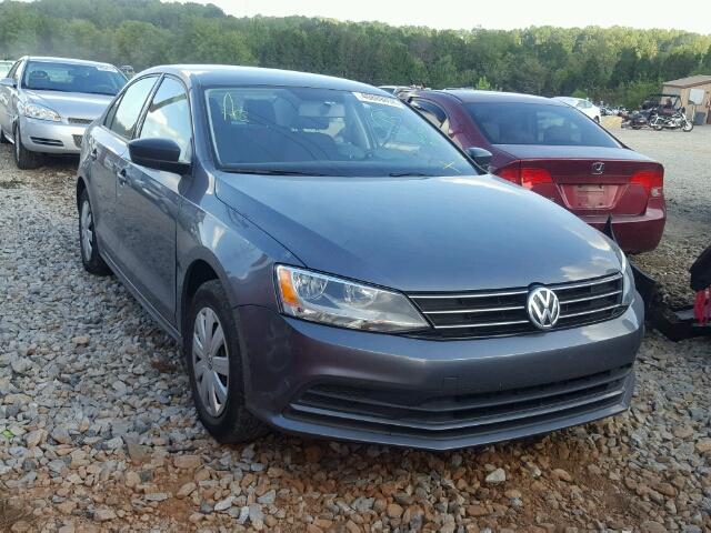 3VW1K7AJ6FM306265 - 2015 VOLKSWAGEN JETTA BASE GRAY photo 1