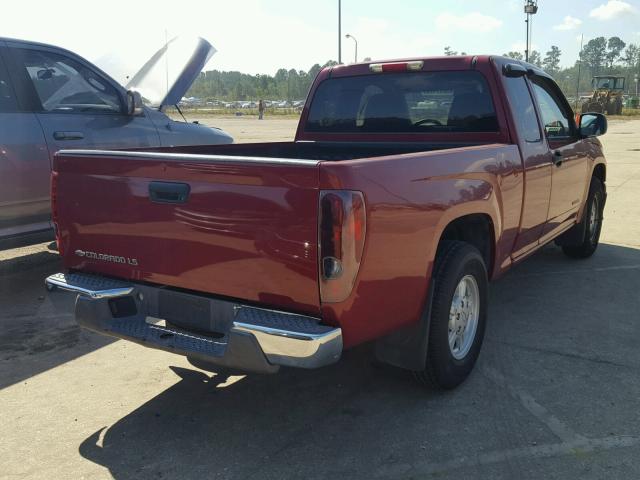 1GCCS196558188432 - 2005 CHEVROLET COLORADO MAROON photo 4