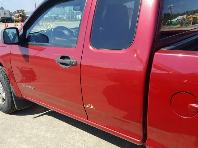 1GCCS196558188432 - 2005 CHEVROLET COLORADO MAROON photo 9