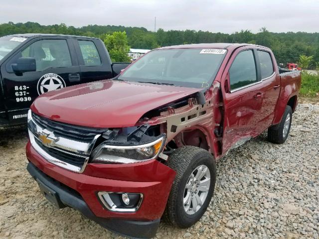 1GCGTCENXH1325661 - 2017 CHEVROLET COLORADO L RED photo 2