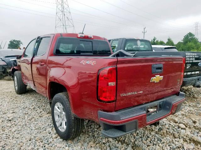 1GCGTCENXH1325661 - 2017 CHEVROLET COLORADO L RED photo 3