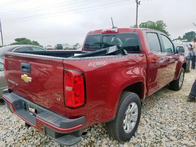1GCGTCENXH1325661 - 2017 CHEVROLET COLORADO L RED photo 4