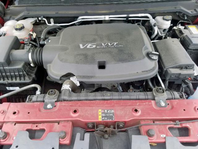 1GCGTCENXH1325661 - 2017 CHEVROLET COLORADO L RED photo 7