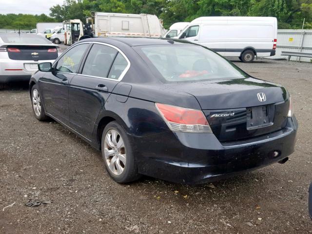 1HGCP26828A047989 - 2008 HONDA ACCORD EXL BLACK photo 3