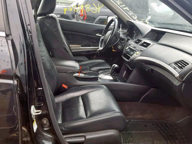 1HGCP26828A047989 - 2008 HONDA ACCORD EXL BLACK photo 5