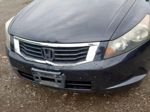 1HGCP26828A047989 - 2008 HONDA ACCORD EXL BLACK photo 9