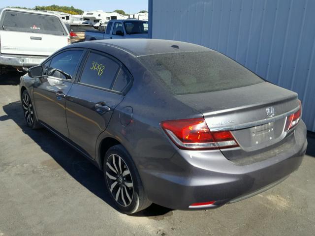 2HGFB2F97FH500538 - 2015 HONDA CIVIC EXL 灰色 照片 3