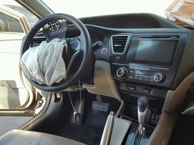 2HGFB2F97FH500538 - 2015 HONDA CIVIC EXL 灰色 照片 9