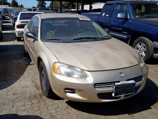 1B3EJ46X81N649534 - 2001 DODGE STRATUS SE GOLD photo 1