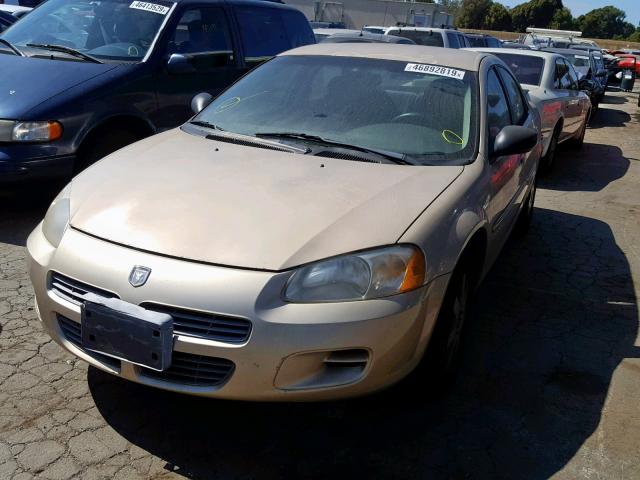 1B3EJ46X81N649534 - 2001 DODGE STRATUS SE GOLD photo 2