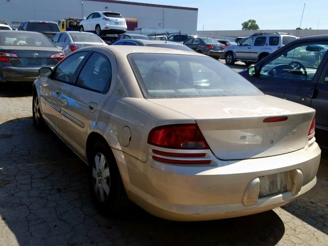 1B3EJ46X81N649534 - 2001 DODGE STRATUS SE GOLD photo 3