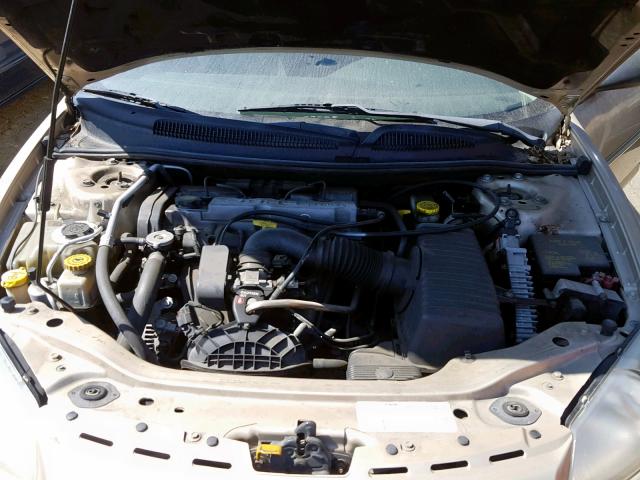 1B3EJ46X81N649534 - 2001 DODGE STRATUS SE GOLD photo 7