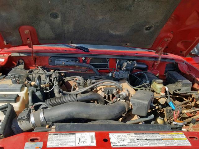 1FTYR14V0YTA51948 - 2000 FORD RANGER SUP RED photo 7