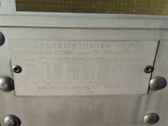 1UYVS253X7U953009 - 2007 UTILITY TRAILER WHITE photo 10