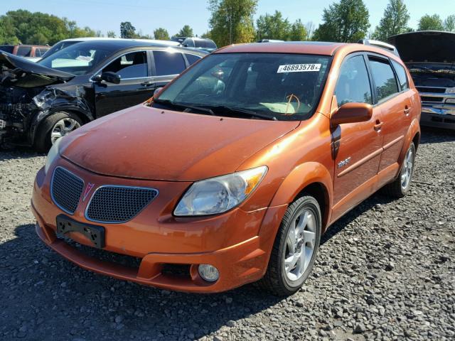 5Y2SN63L85Z419655 - 2005 PONTIAC VIBE GT ORANGE photo 2