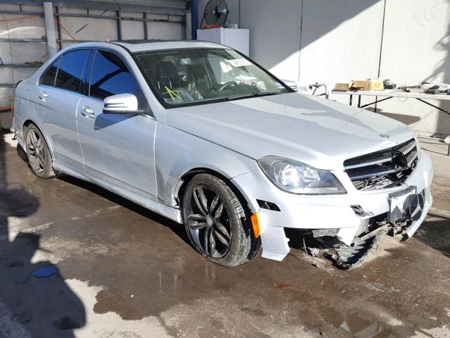 WDDGF4HB0EA961389 - 2014 MERCEDES-BENZ C 250 SILVER photo 1