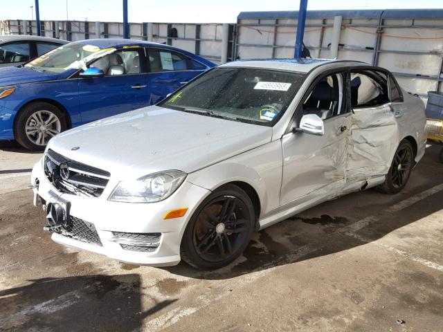 WDDGF4HB0EA961389 - 2014 MERCEDES-BENZ C 250 SILVER photo 2