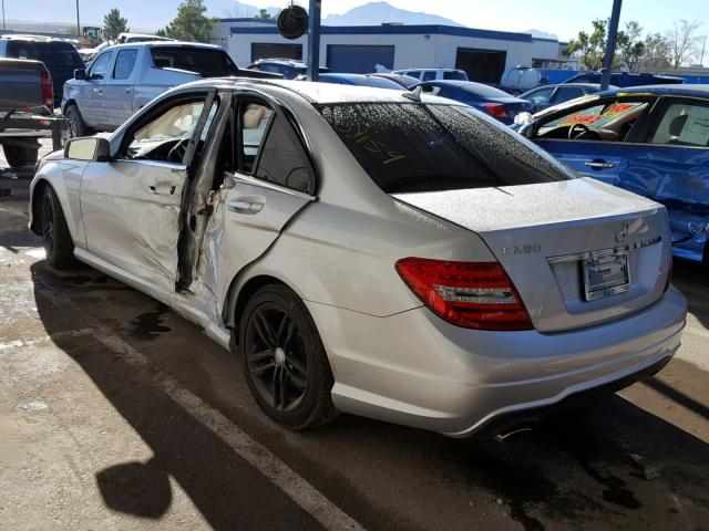 WDDGF4HB0EA961389 - 2014 MERCEDES-BENZ C 250 SILVER photo 3