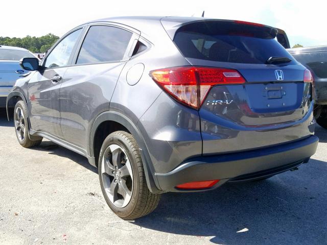 3CZRU6H51JM730409 - 2018 HONDA HR-V EX CHARCOAL photo 3