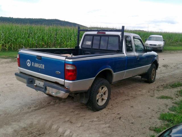 1FTZR15E25PA41378 - 2005 FORD RANGER SUP TWO TONE photo 4