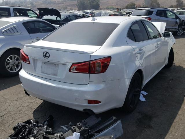 JTHBF5C2XC5166050 - 2012 LEXUS IS 250 WHITE photo 4