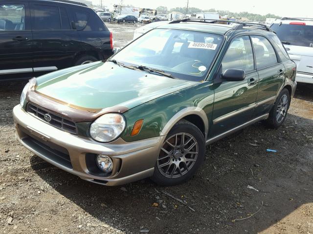 JF1GG68572H824455 - 2002 SUBARU IMPREZA OU GREEN photo 2