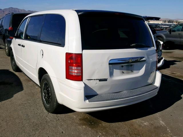 2A8HR44H38R621100 - 2008 CHRYSLER TOWN & COU WHITE photo 3