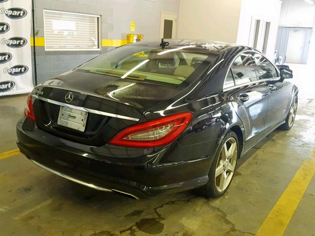 WDDLJ7DB1CA011057 - 2012 MERCEDES-BENZ CLS 550 BLACK photo 4