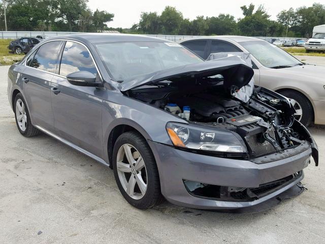 1VWBH7A31CC083828 - 2012 VOLKSWAGEN PASSAT SE GRAY photo 1