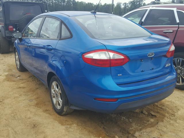 3FADP4BJ4EM147698 - 2014 FORD FIESTA SE BLUE photo 3