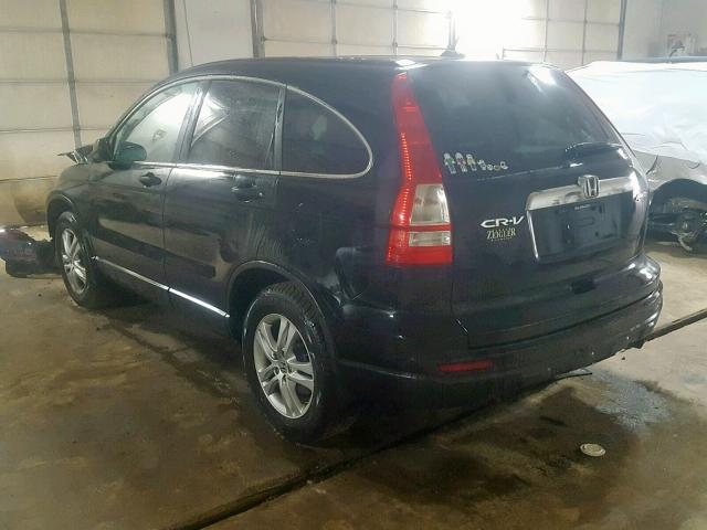 5J6RE4H79BL061392 - 2011 HONDA CR-V EXL BLACK photo 3