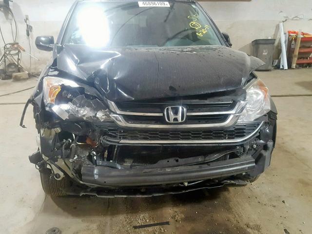 5J6RE4H79BL061392 - 2011 HONDA CR-V EXL BLACK photo 7