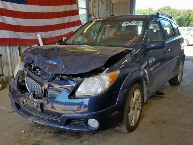 5Y2SL67888Z414973 - 2008 PONTIAC VIBE BLUE photo 2