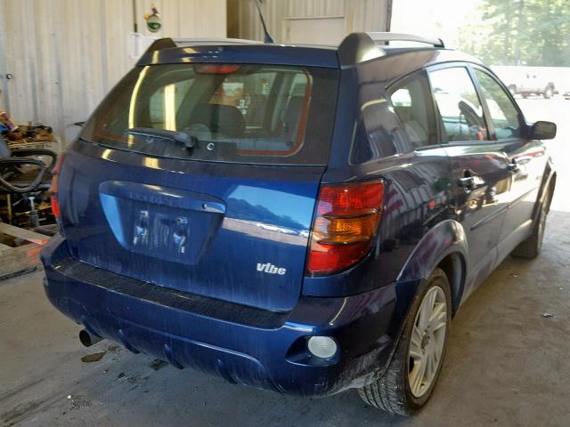 5Y2SL67888Z414973 - 2008 PONTIAC VIBE BLUE photo 4