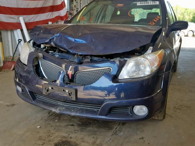 5Y2SL67888Z414973 - 2008 PONTIAC VIBE BLUE photo 9