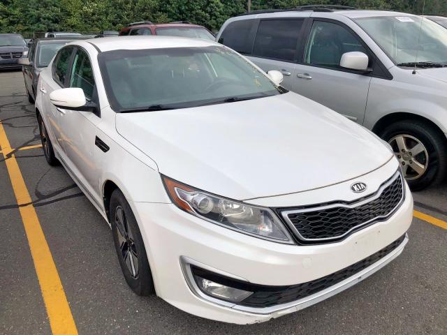 KNAGM4AD1C5019723 - 2012 KIA OPTIMA HYB WHITE photo 1