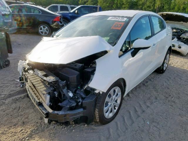 KNADM4A30H6044933 - 2017 KIA RIO LX WHITE photo 2