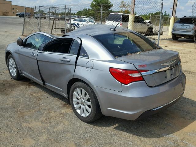 1C3CCBBBXDN600701 - 2013 CHRYSLER 200 TOURIN GRAY photo 3