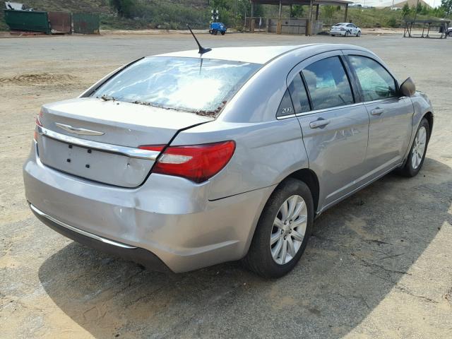 1C3CCBBBXDN600701 - 2013 CHRYSLER 200 TOURIN GRAY photo 4