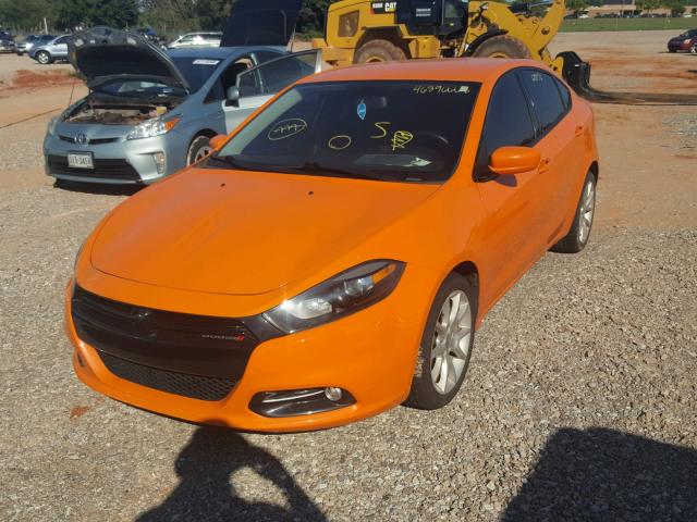 1C3CDFBA0DD345610 - 2013 DODGE DART SXT ORANGE photo 2