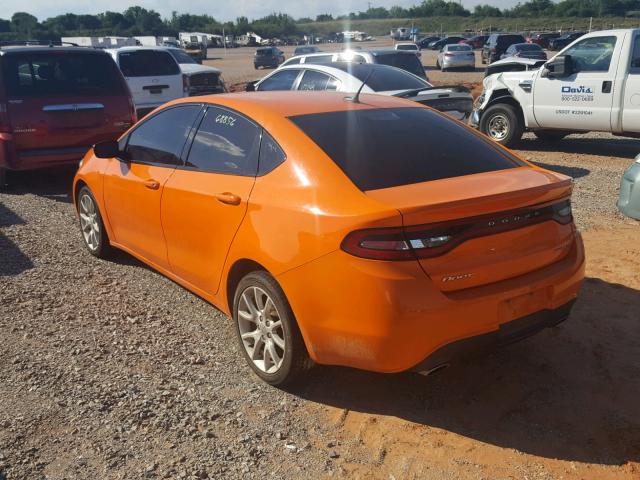 1C3CDFBA0DD345610 - 2013 DODGE DART SXT ORANGE photo 3