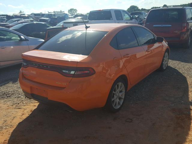 1C3CDFBA0DD345610 - 2013 DODGE DART SXT ORANGE photo 4