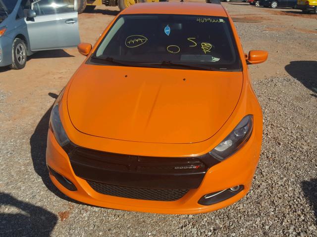 1C3CDFBA0DD345610 - 2013 DODGE DART SXT ORANGE photo 9