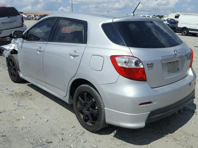 2T1KU4EE6AC274710 - 2010 TOYOTA COROLLA MA SILVER photo 3