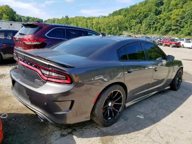 2C3CDXL94JH220473 - 2018 DODGE CHARGER SR GRAY photo 4